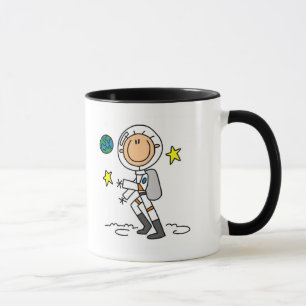 Caneca Camiseta e presentes básicos do astronauta