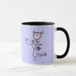 Caneca Camiseta e presentes da menina do karaté<br><div class="desc">T-shirt da menina do karaté,  hoodies,  camisolas de alças,  canecas,  cartões,  etiquetas,  chaveiro,  e a outra figura fêmea roupa e presentes da vara da menina do karaté que você pode adicionar um nome antes a pedir!</div>