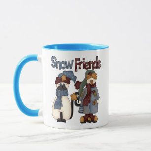 Caneca Camiseta e presentes dos amigos da neve