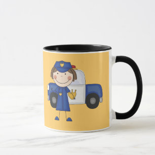 Caneca Camiseta e presentes fêmeas do agente da polícia