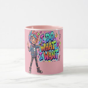 Caneca Camiseta Engraçada Atitude 'Faço O Que Quero'   Ca
