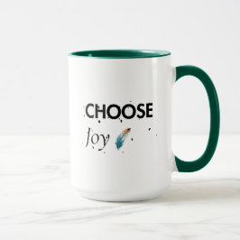 Caneca Camiseta Escolha a Alegria | Citação Positiva Moti