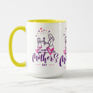Caneca Camiseta Feliz Dia das Mães Presente