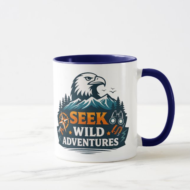 Caneca Camiseta Gráfica Eagle Mountain Explorer (Direita)