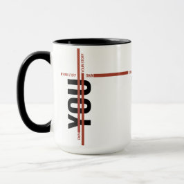 Caneca Camiseta Own Your Story – Citação Motivacional Neg