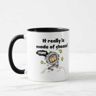 Caneca Camisetas e Presentes da Lua de Queijo