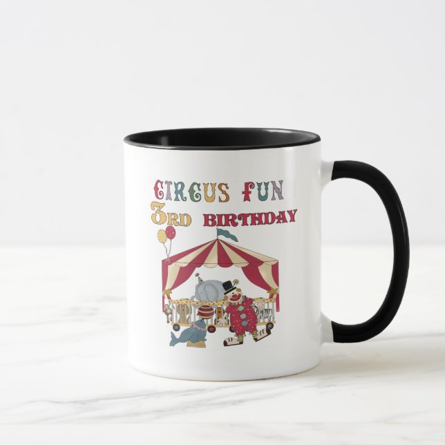 Caneca Camisetas e presentes de aniversário de 3 anos de  (Direita)