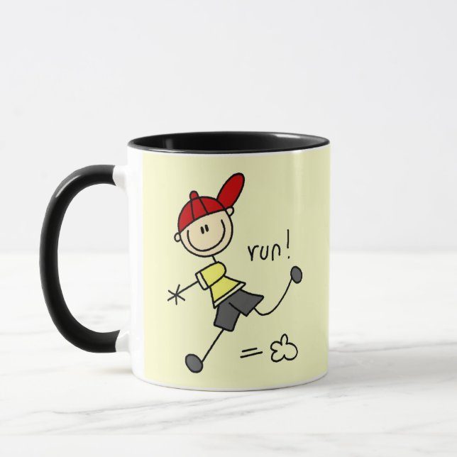 Caneca Camisetas e Presentes de Beisebol Corrida (Esquerda)