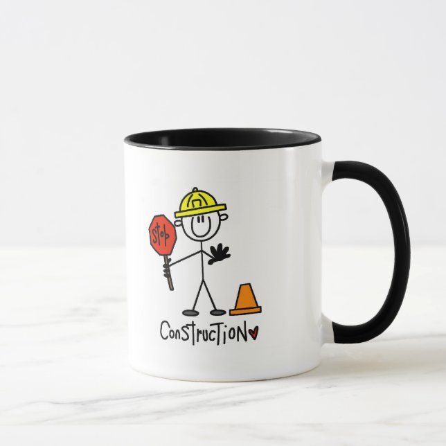 Caneca Camisetas e Presentes de Construção Básica (Direita)