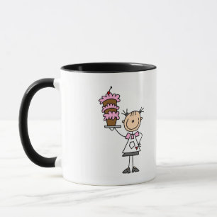 Caneca Camisetas e Presentes de Padeira com Boneco de Pal