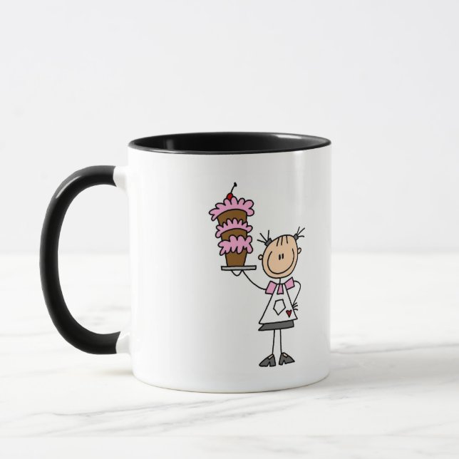 Caneca Camisetas e Presentes de Padeira com Boneco de Pal (Esquerda)