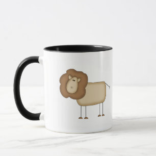 Caneca Camisetas e Presentes do Leão em Figuras de Palito