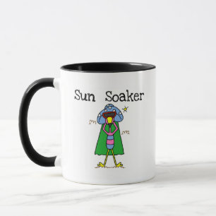 Caneca Camisetas e presentes do Sun Soaker Flamingo