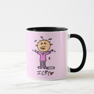 Caneca Camisetas e Presentes para Bebê Menina Eu Choro