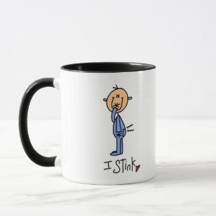 Caneca Camisetas e Presentes para Bebê Menino Eu Apesto