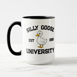 Caneca Camisola de Universidade Silly Goose, Silly Go per