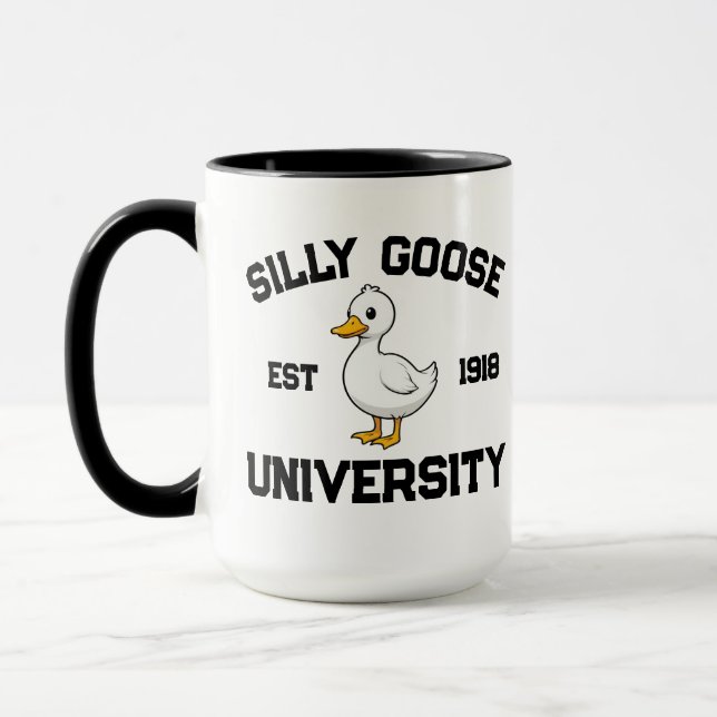 Caneca Camisola de Universidade Silly Goose, Silly Go per (Esquerda)