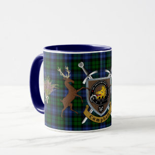 Caneca Campbell Clan Crachá & Tartan Highland