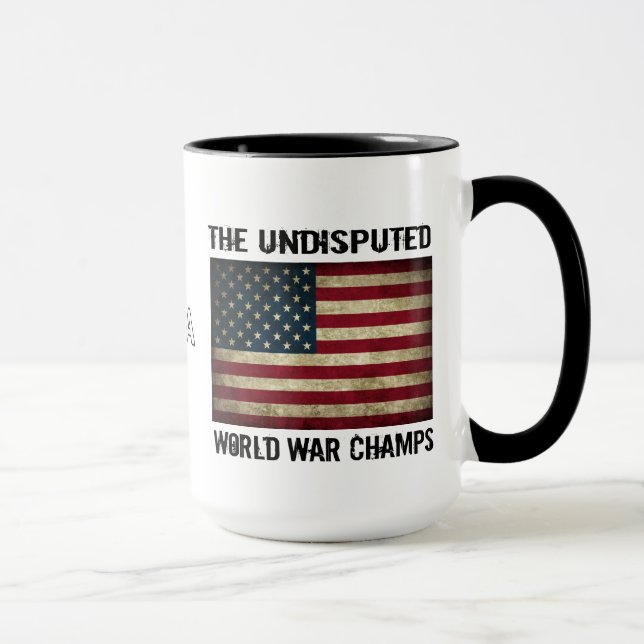 Caneca Campeões indisputados da guerra mundial - bandeira (Direita)
