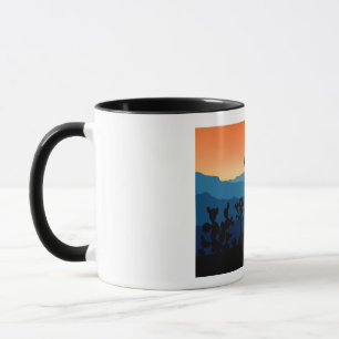 Caneca Camping do Deserto do Parque Nacional do Retro Jos