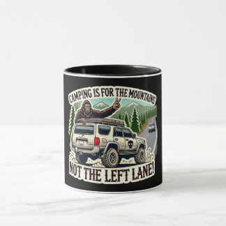 CANECA CAMPING É PARA AS MONTANHAS - NÃO A LANÇA ESQUERDA