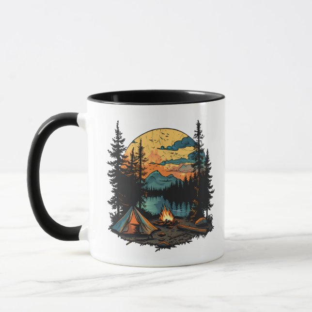 Caneca Camping Tent in the Forest (Esquerda)