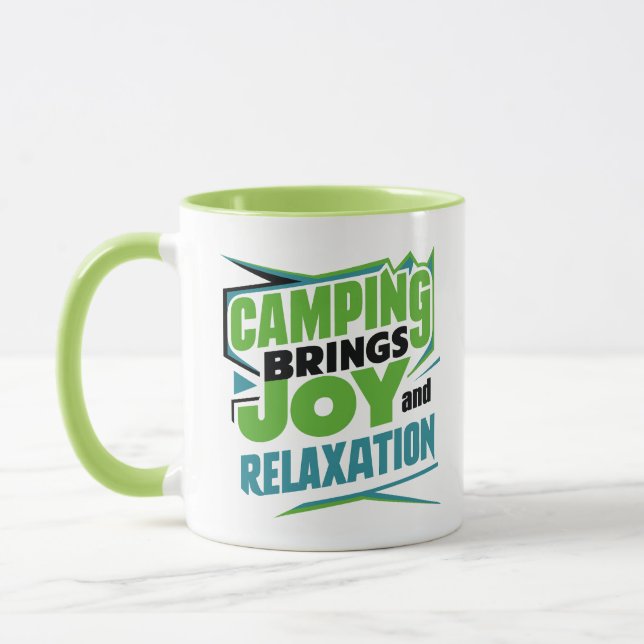 Caneca Camping traz alegria e relaxamento (Esquerda)