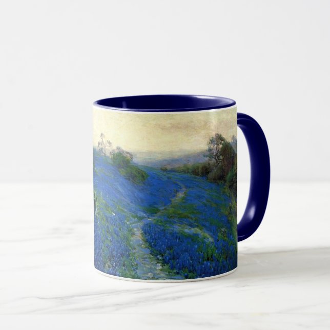 Caneca Campo de Bluebonnet por Julian Onderdonk (Frente Esquerda)