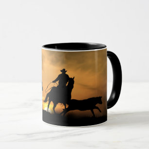 Caneca Campo de Vaqueiro do Team Roping