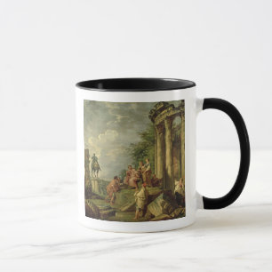 Caneca Camponeses entre as ruínas romanas, 1743 (óleo e