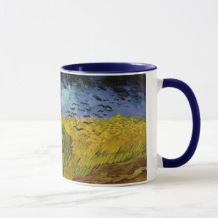 Caneca Campos de Trigo com Corvos por Van Gogh