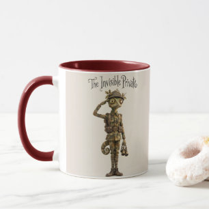 Caneca Camuflado Soldado Camaleão