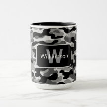 Camuflagem Urbana Preta e Branca com Personalizaçã