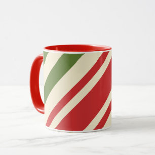 Caneca Cana de Açúcar de Natal Elegante Vintage