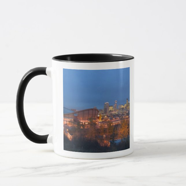 Caneca Canadá, Alberta, Calgary: Silhueta da Cidade a par (Esquerda)
