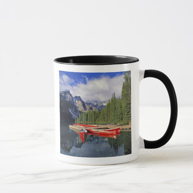 Caneca Canadá, Alberta, Lago Moraine. O espelho d'água (Direita)