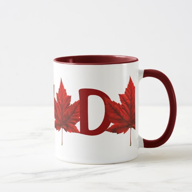 Caneca Canadá coloca o copo da lembrança da folha de (Direita)