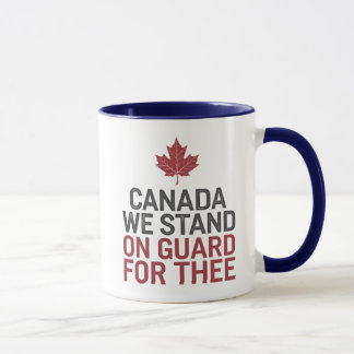 Caneca Canadá, Ficamos Em Guarda Por Lá
