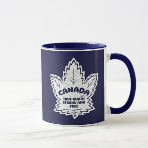 Caneca Canadá Maple Leaf True North Strong and Free