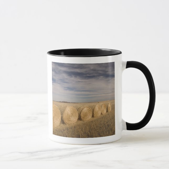 Caneca Canadá, Saskatchewan, Craik: Fardos de feno / Outo (Direita)