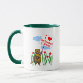 Caneca Canadense Beaver ama Terra Nova, Labrador