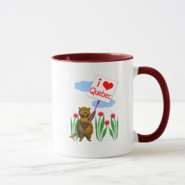 Caneca Canadense Beaver Loves Quebec