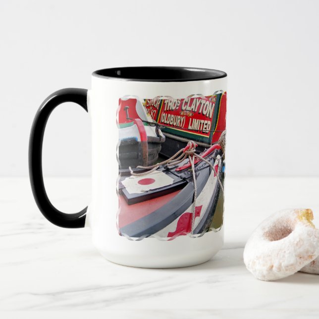 CANECA CANAL BOATS UK MUG (Com Donut)