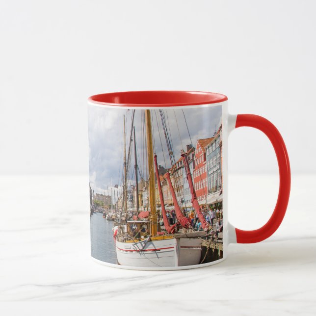 Caneca Canal com Barcos| Copenhaga (Direita)