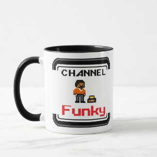 Caneca Canal Funky Pixel Art Mug