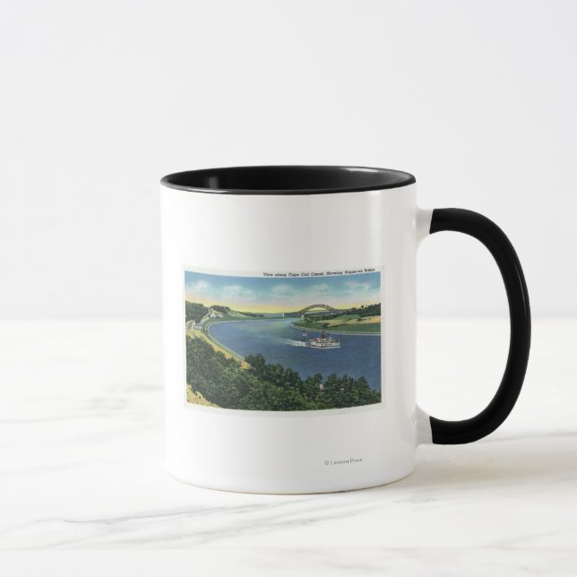 Caneca Canal View do Cabo Cod da Ponte Sagamore (Direita)