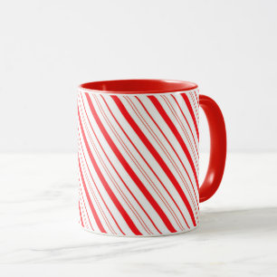 Caneca Canas de canas de canas de Natal Striped