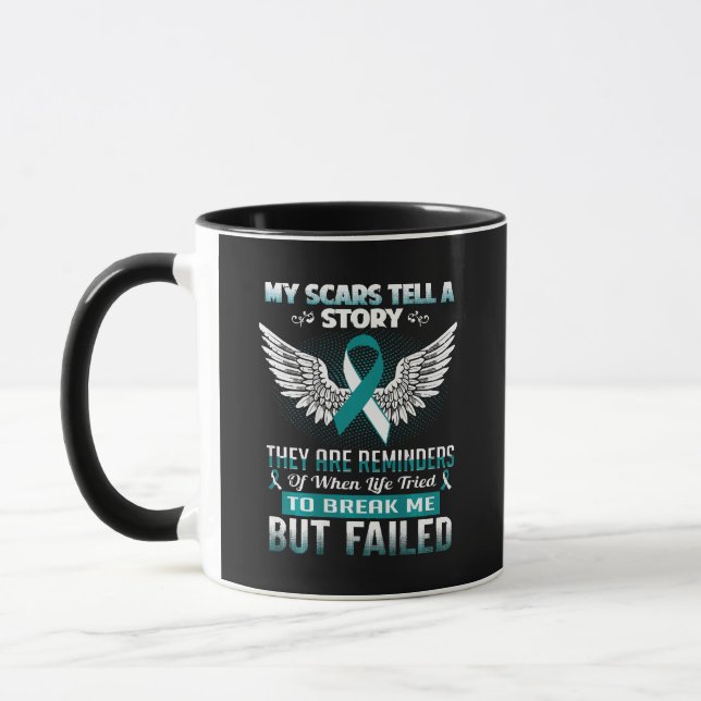 Caneca Câncer de Colo de Útero Mulheres (Esquerda)