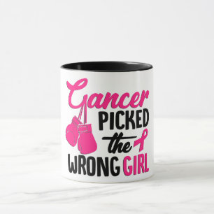 Caneca Cancer Escolheu A Menina Errada