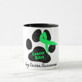 Caneca Cancer morde Cancer Cão Linfoma Consciência